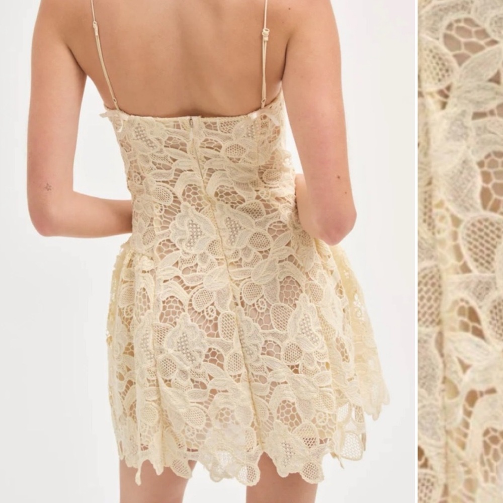 For Love & Lemons Coco Lace Mini Dress, size S NWT - Picture 2 of 7